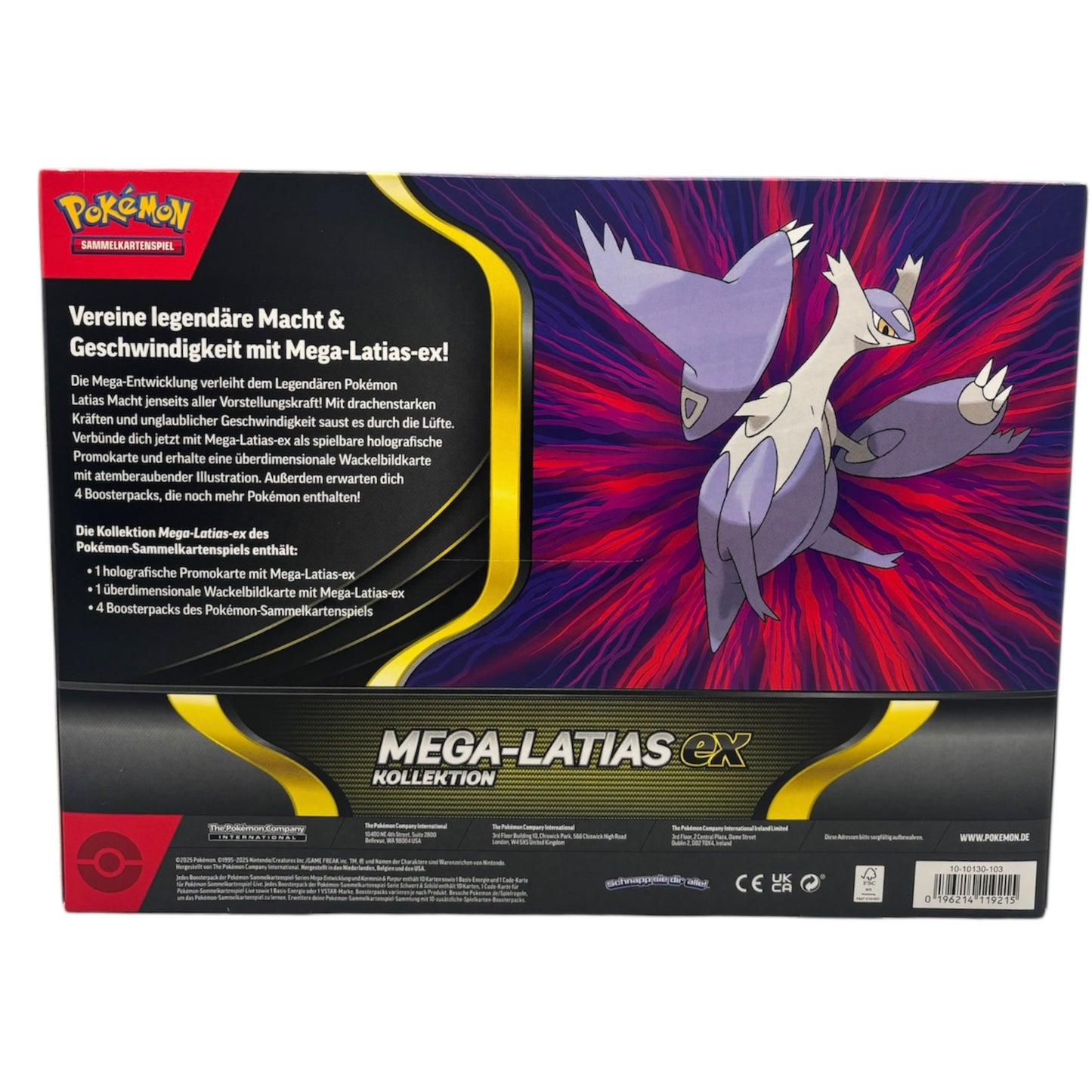 Pokemon Mega Entwicklung/Karmesin & Purpur Mega Latias ex Box (deutsch)