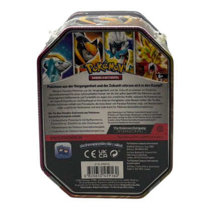Pokemon Karmesin & Purpur Paradox Schicksale Tin Box Eisenhaupt ex (deutsch)