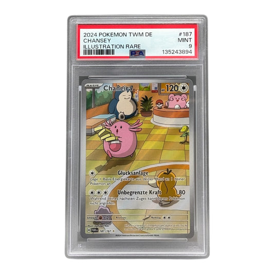 Pokemon Karmesin & Purpur Chaneira #187 Maskerade im Zwielicht PSA9 (deutsch)