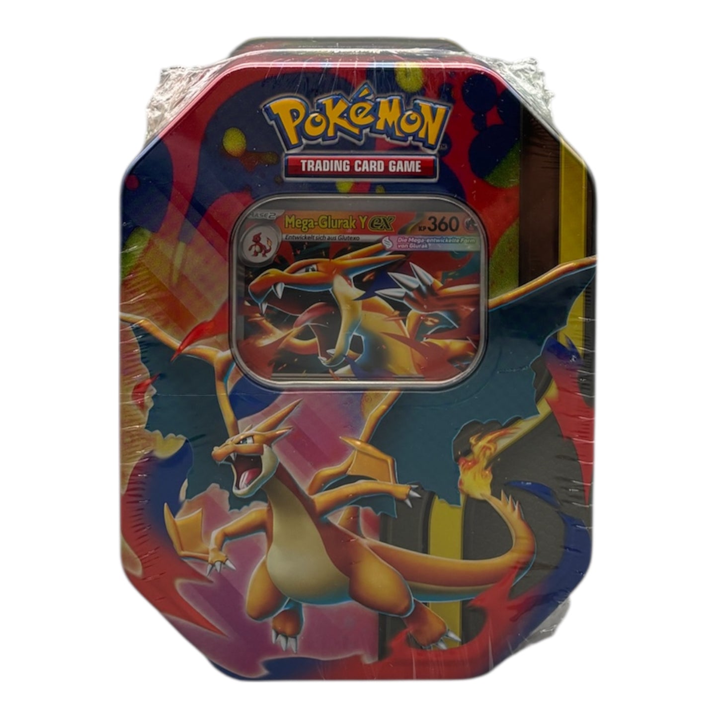 Pokemon Mega Entwicklung/Karmesin Purpur Mega Glurak ex Y Tin-Box (deutsch)