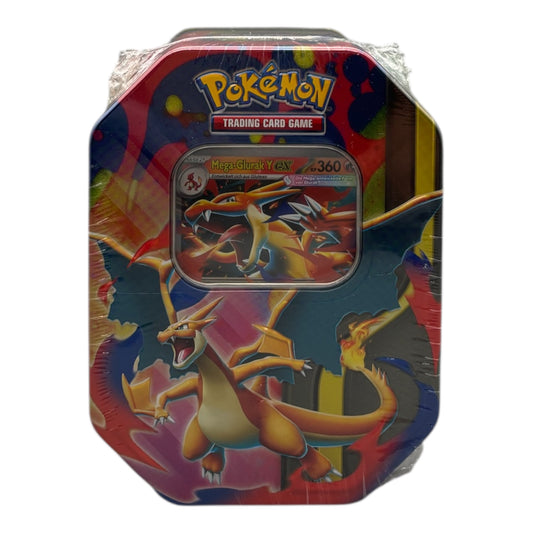 Pokemon Mega Entwicklung/Karmesin Purpur Mega Glurak ex Y Tin-Box (deutsch)