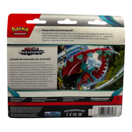 Pokemon Karmesin &amp; Purpur Paradoxrift Kolowal 3-Pack Blister