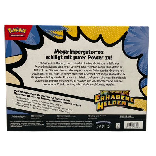 Pokemon Mega Entwicklung Erhabene Helden Mega Impergator EX Kollektion (deutsch)